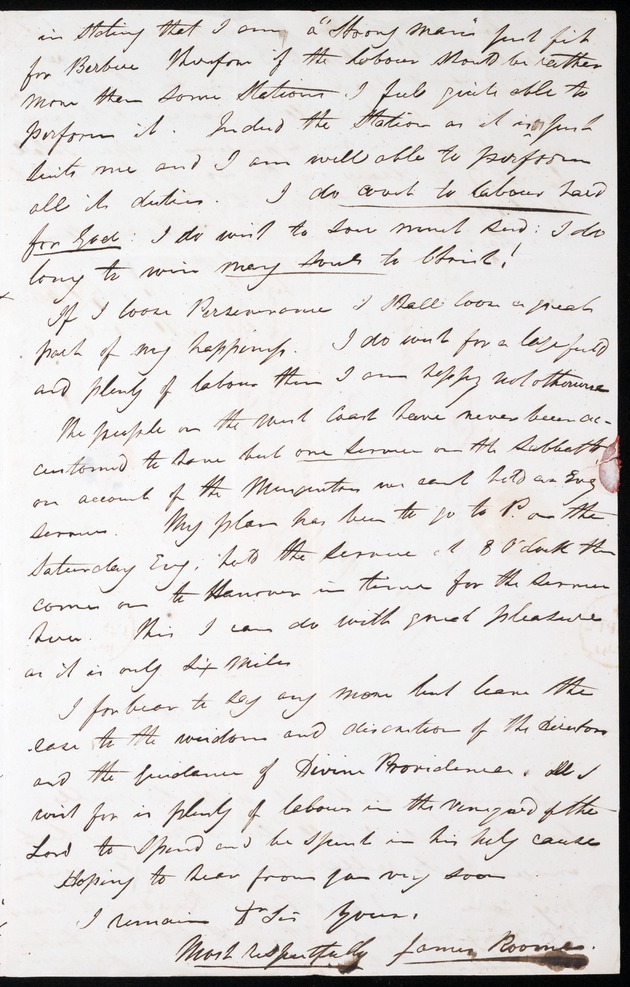 Letter from James Roome, 24 July 1840, Berbice - 
