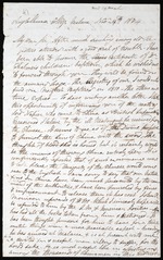 Letter from John Evans, 19 November 1834, Malacca
