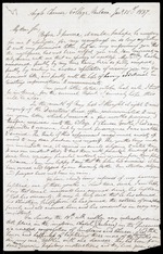 Letter from John Evans, 15 January 1837, Malacca