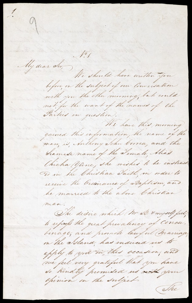 Papers relating to the marriage question. - 