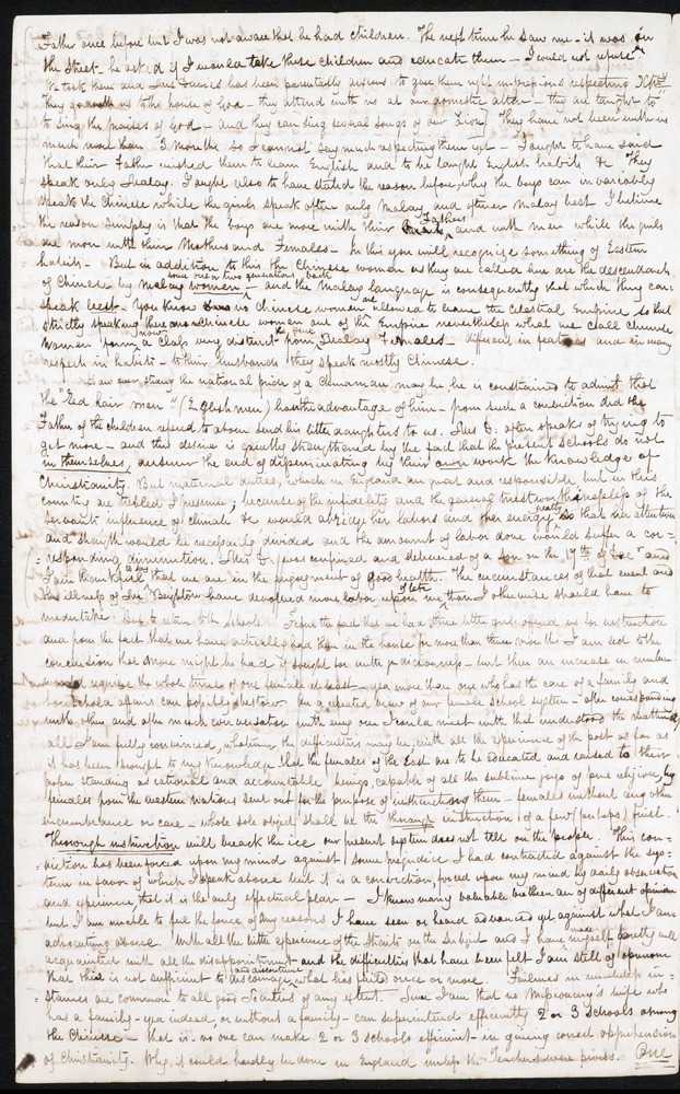 Letter from Evan Davies, 15 February 1837, Penang - 