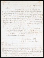 Letter from Evan Davies, 12 September 1839, Singapore