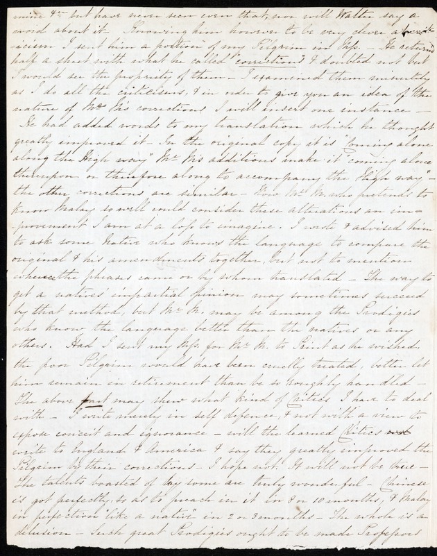 Letter from Thomas Beighton, 08 March 1842, Penang - 
