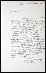 Letter from Claudius Henry Thomsen, 15 November 1834, Singapore