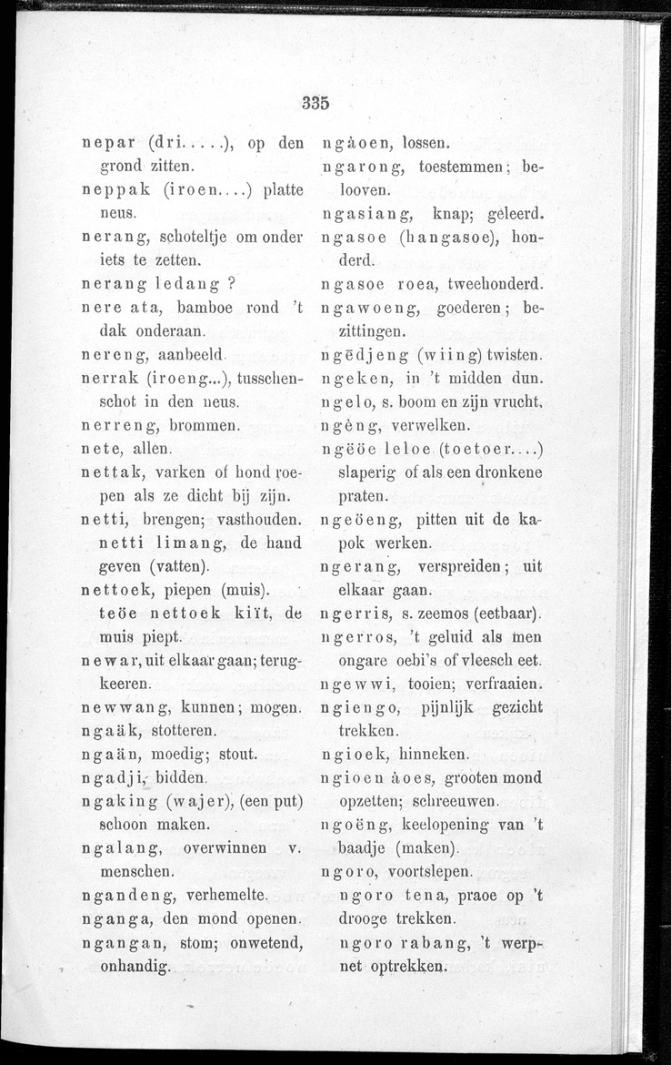 Woordenlijstje von het dialekt van Sikha (Midden-Flores) - 