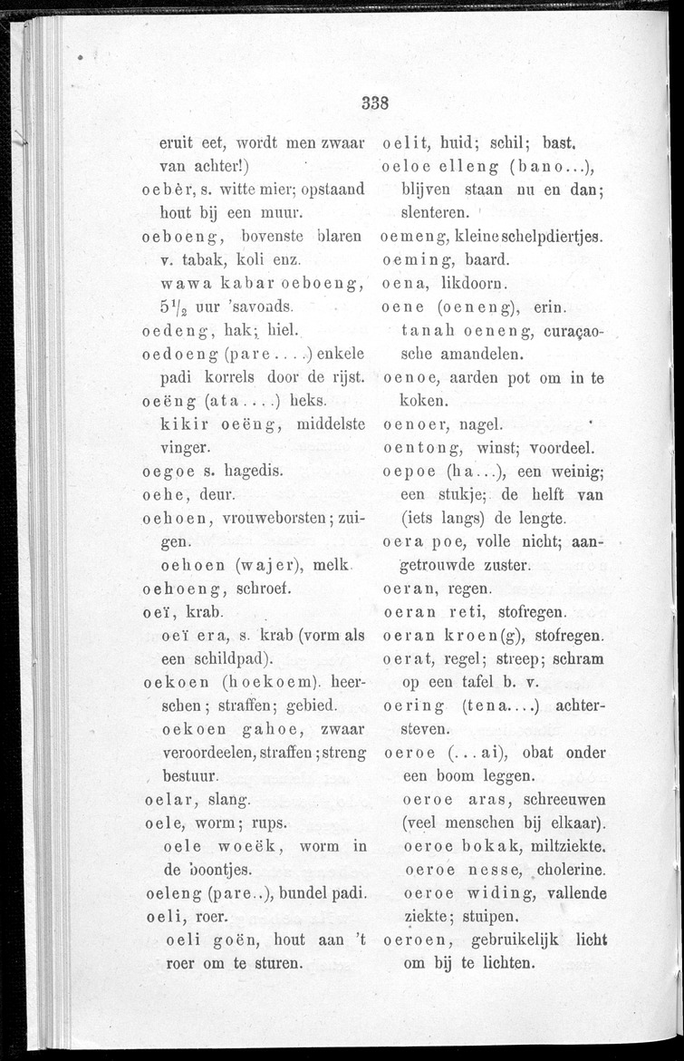 Woordenlijstje von het dialekt van Sikha (Midden-Flores) - 