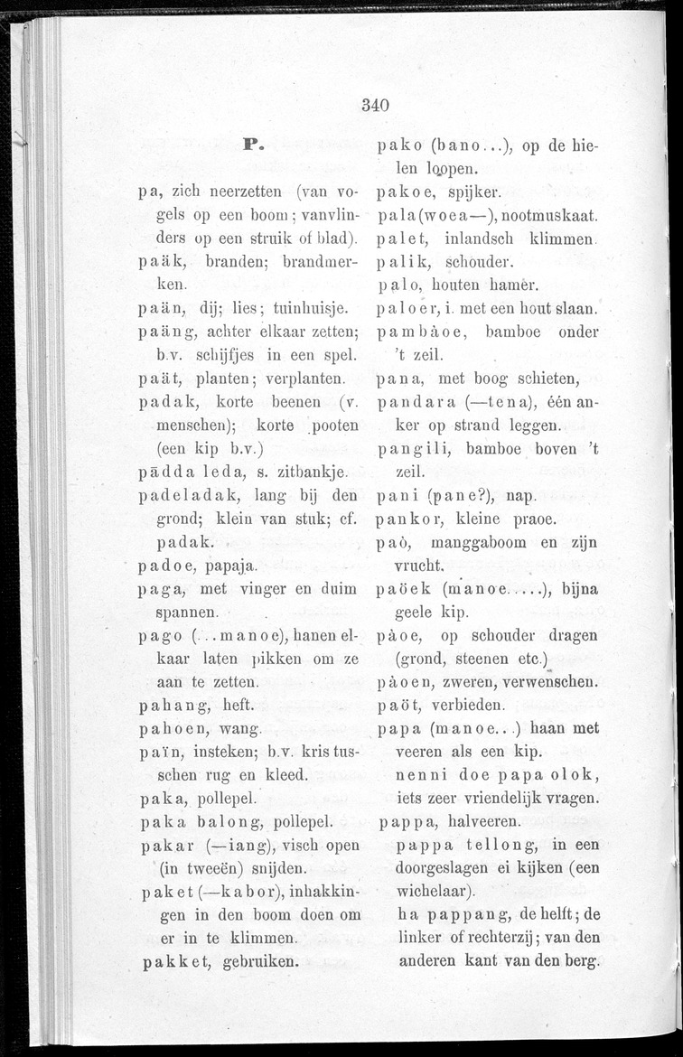 Woordenlijstje von het dialekt van Sikha (Midden-Flores) - 