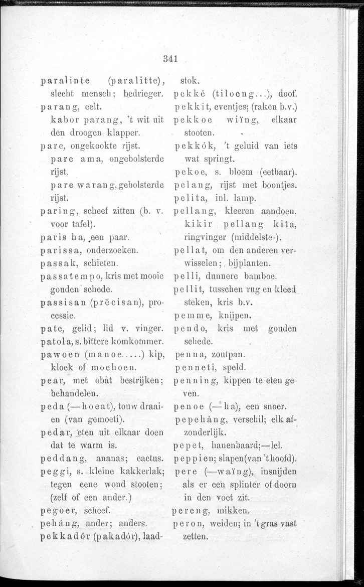 Woordenlijstje von het dialekt van Sikha (Midden-Flores) - 