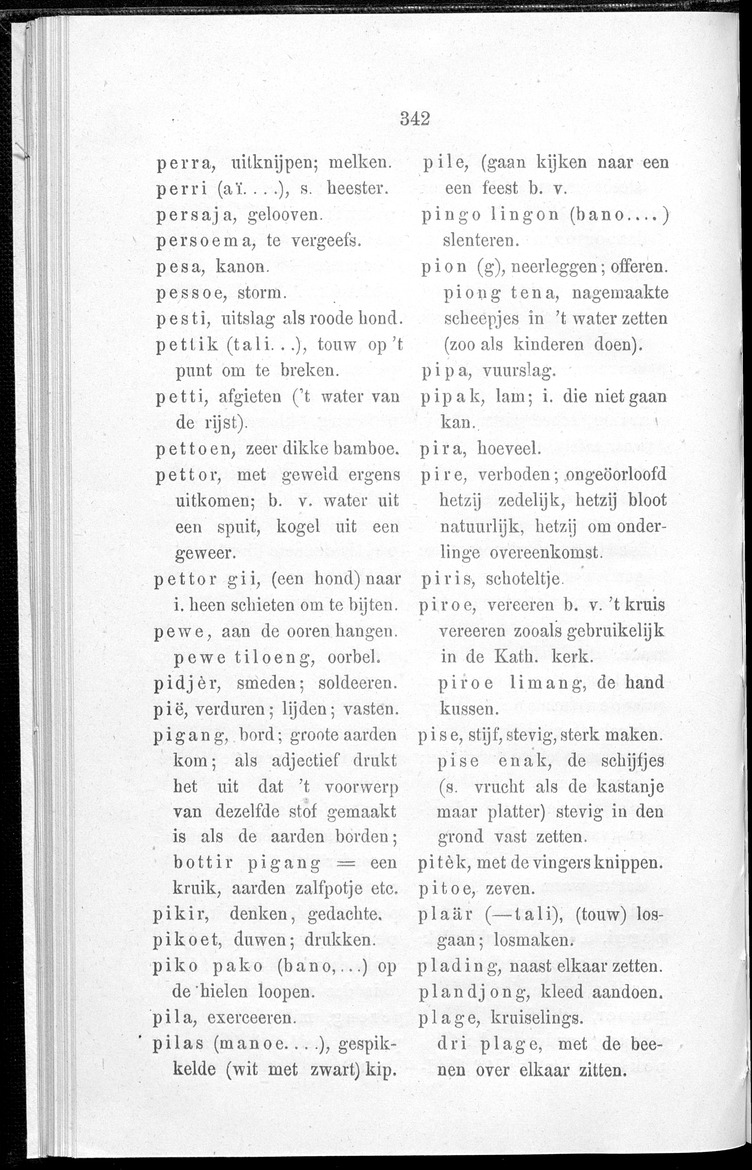 Woordenlijstje von het dialekt van Sikha (Midden-Flores) - 