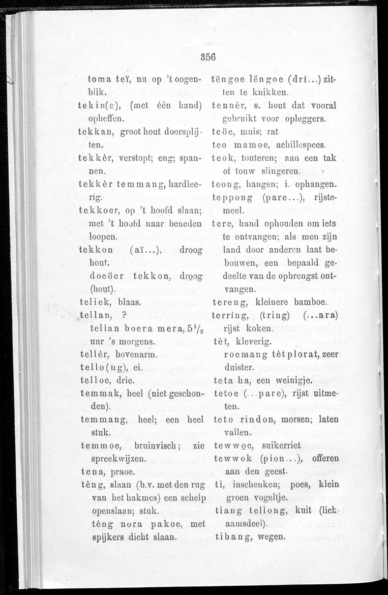 Woordenlijstje von het dialekt van Sikha (Midden-Flores) - 