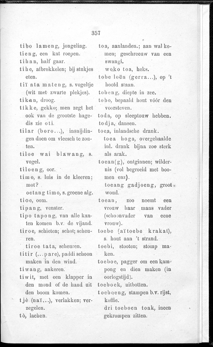 Woordenlijstje von het dialekt van Sikha (Midden-Flores) - 