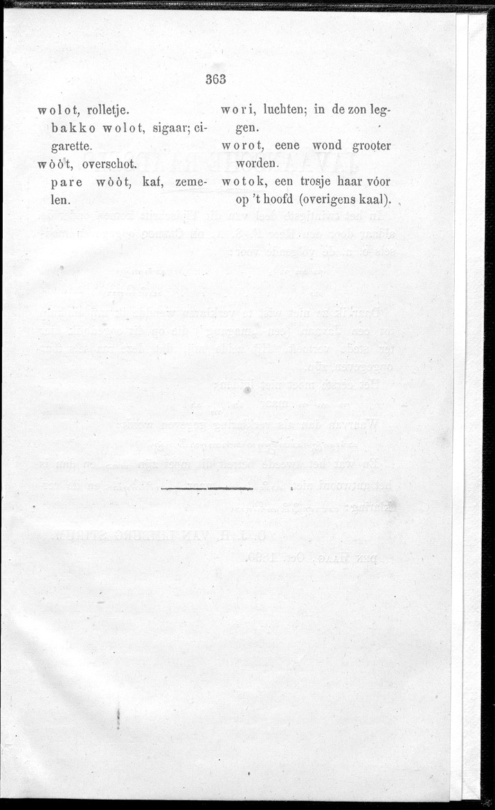 Woordenlijstje von het dialekt van Sikha (Midden-Flores) - 