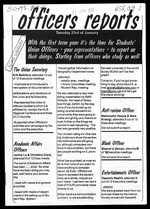 Students' Union officers reports
