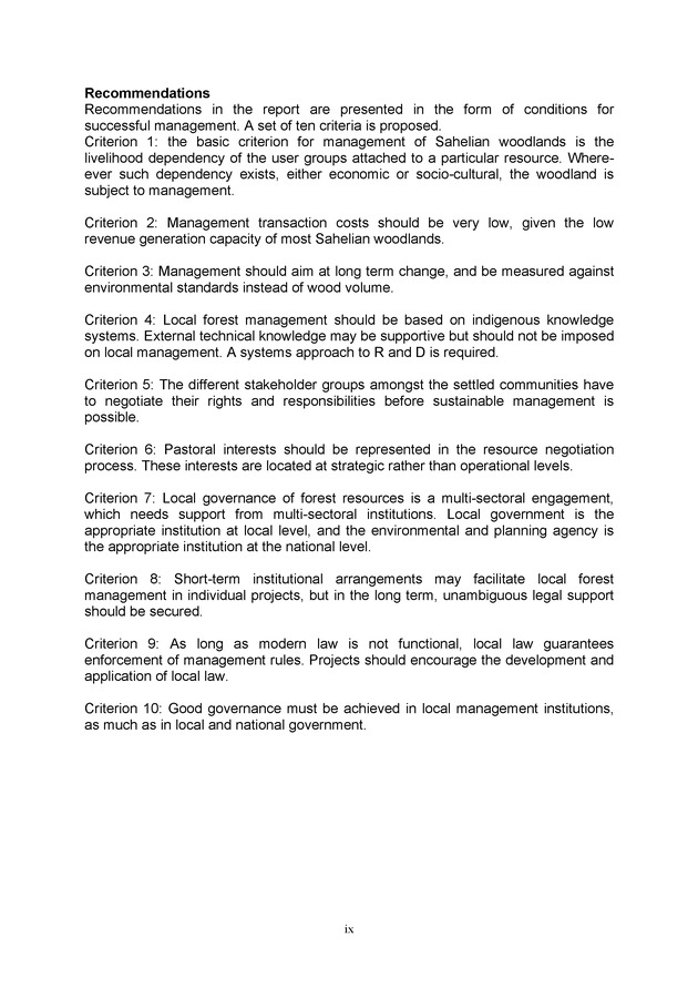 Initiatives in local management of dryland forest areas of the Sudano-Sahelian zone - 
