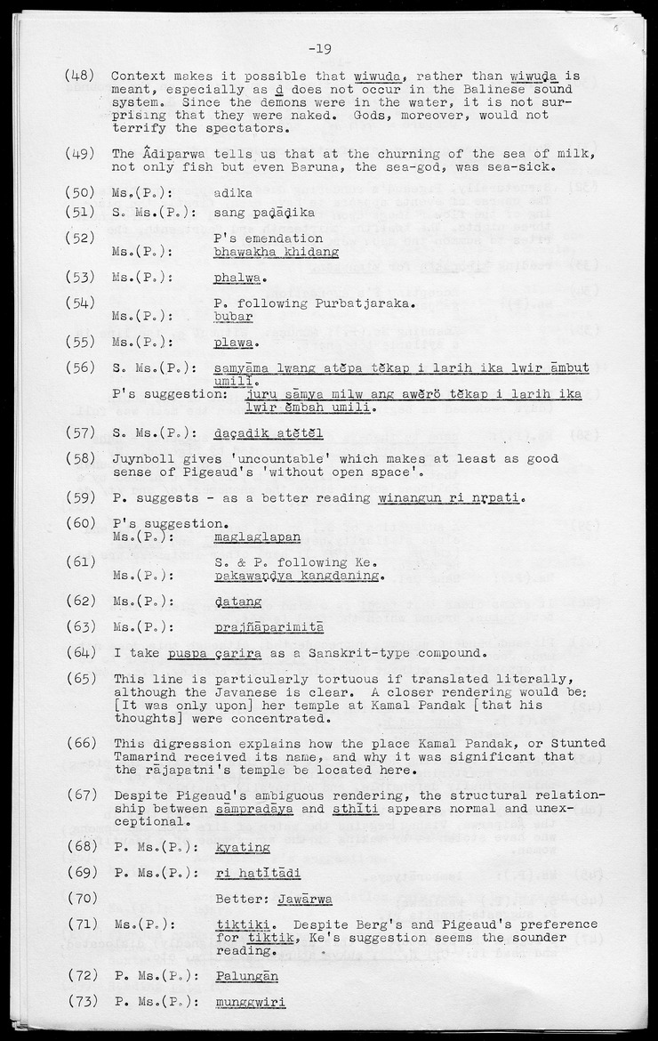 Cantos 63-69 of the Nāgarakrtāgama - 