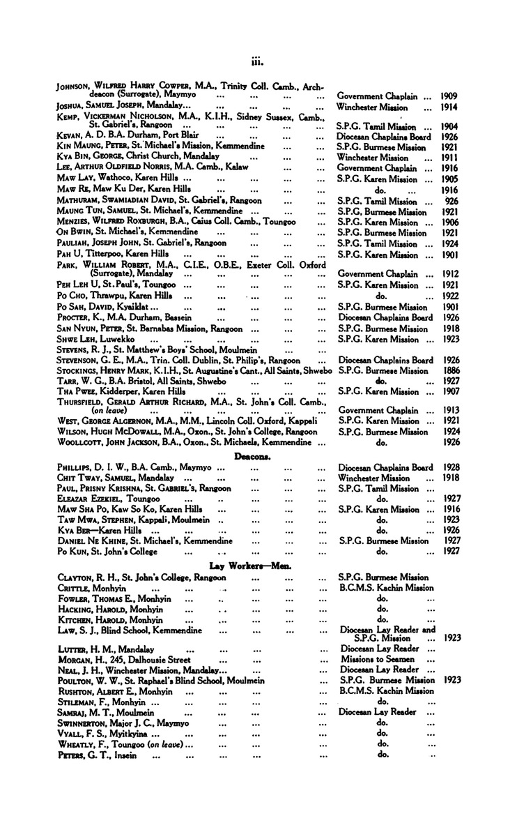 Quarterly paper - Page iii