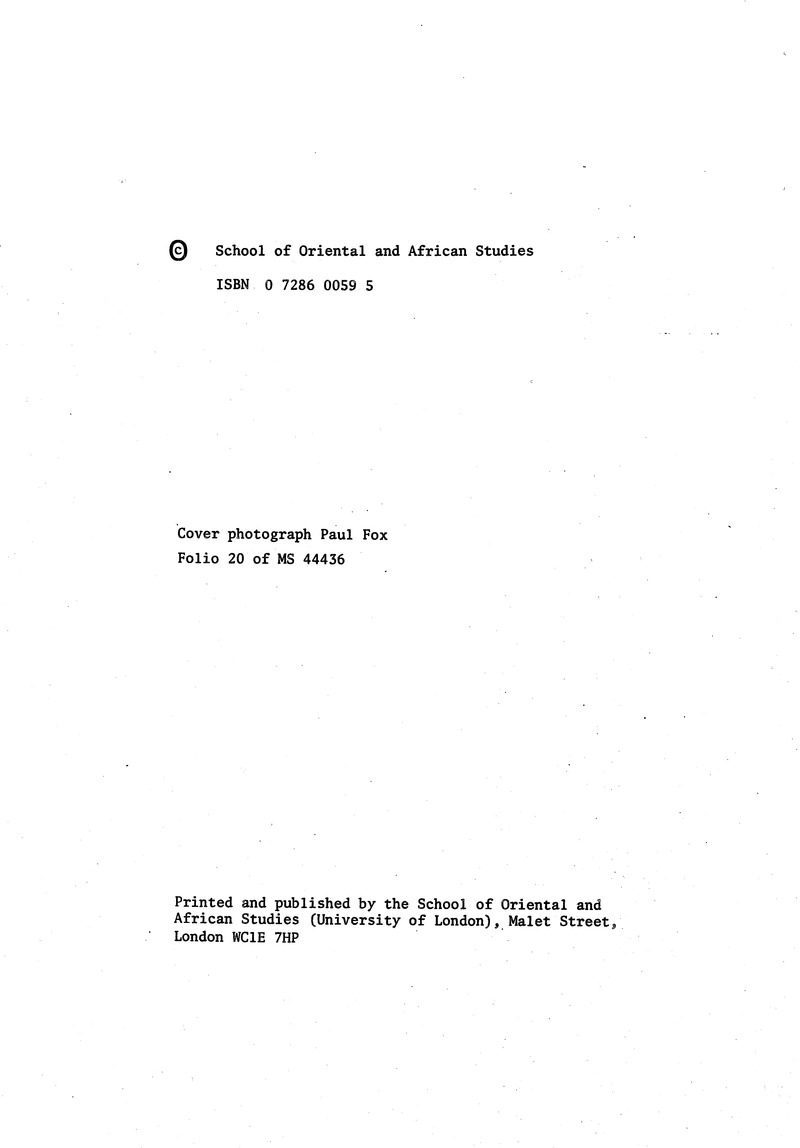 Handlist of the manuscripts in South Asian languages in the Library - 