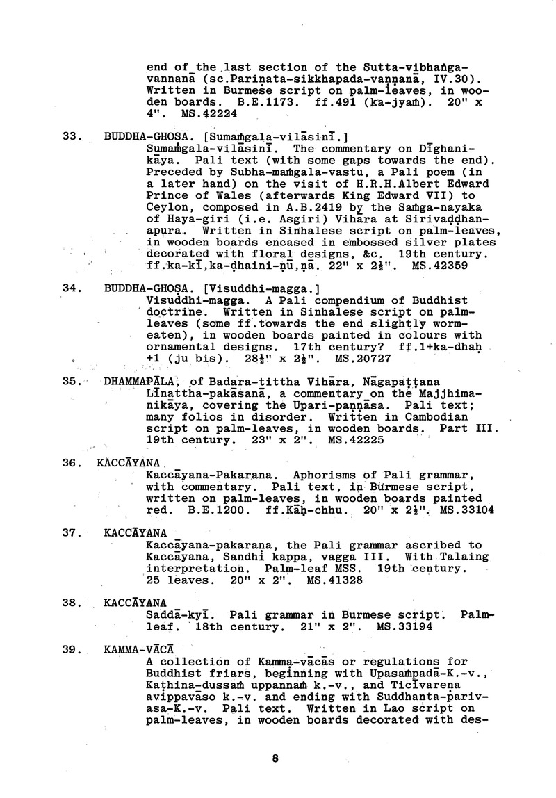 Handlist of the manuscripts in South Asian languages in the Library - 