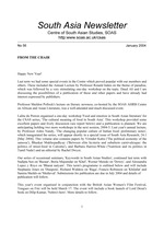 South Asia newsletter