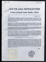 South Asia newsletter