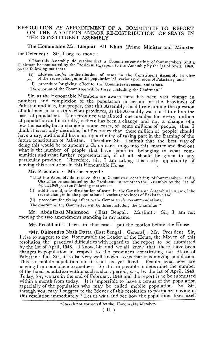Constituent Assembly of Pakistan debates - New Page