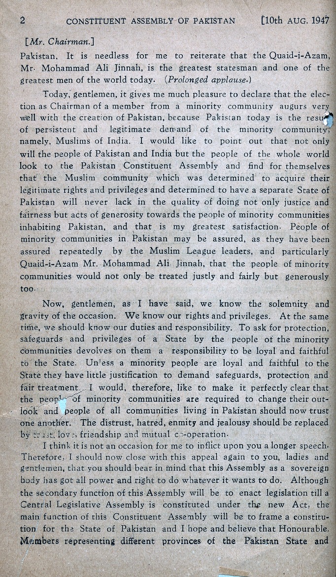 Constituent Assembly of Pakistan debates - New Page