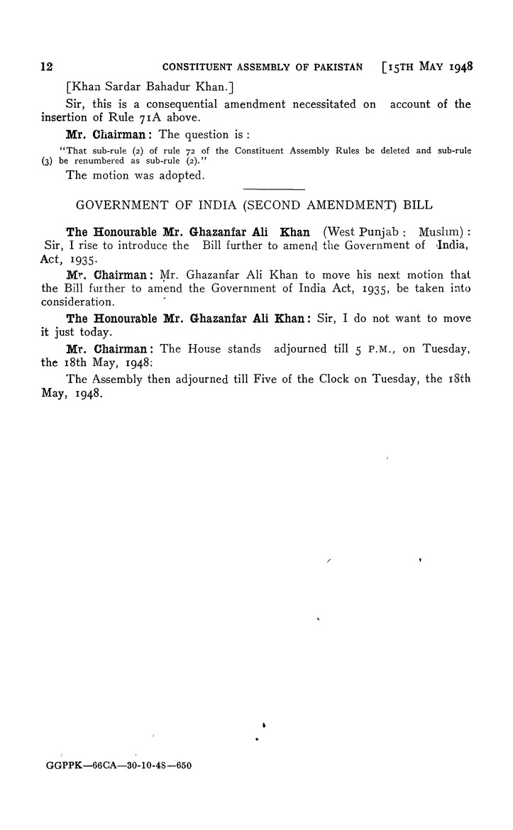 Constituent Assembly of Pakistan debates - New Page