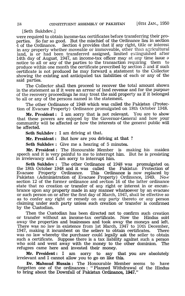 Constituent Assembly of Pakistan debates - New Page