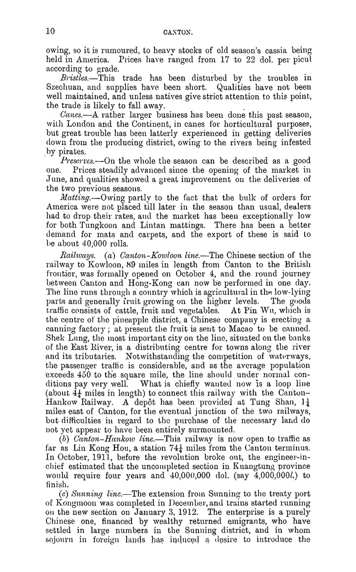 China : Report for the year 1911 on the trade of Canton - 