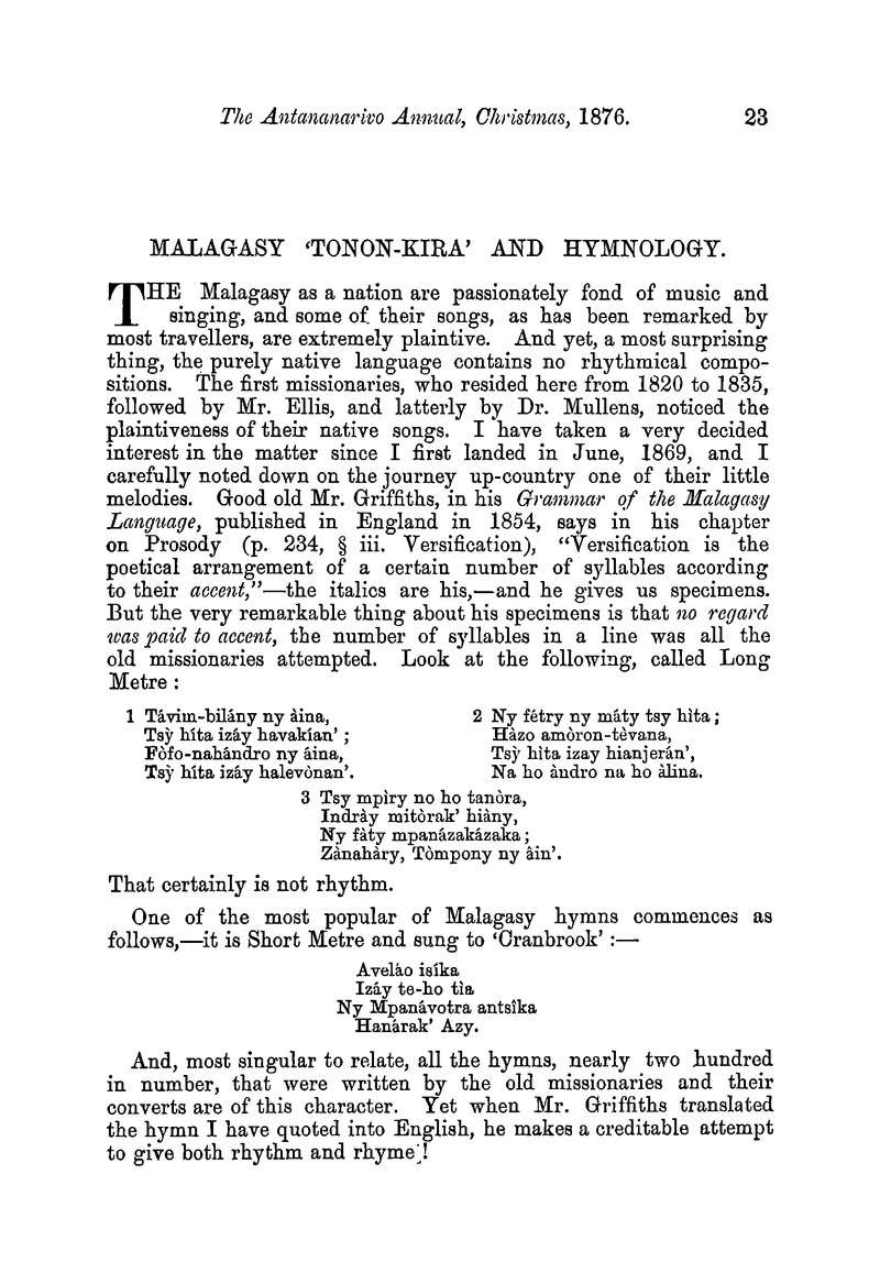 Antananarivo annual and Madagascar magazine - Page 23