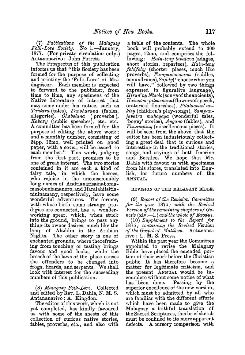 Antananarivo annual and Madagascar magazine - Page 117