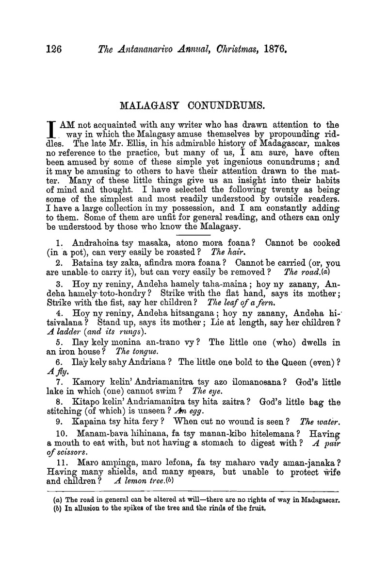 Antananarivo annual and Madagascar magazine - Page 126