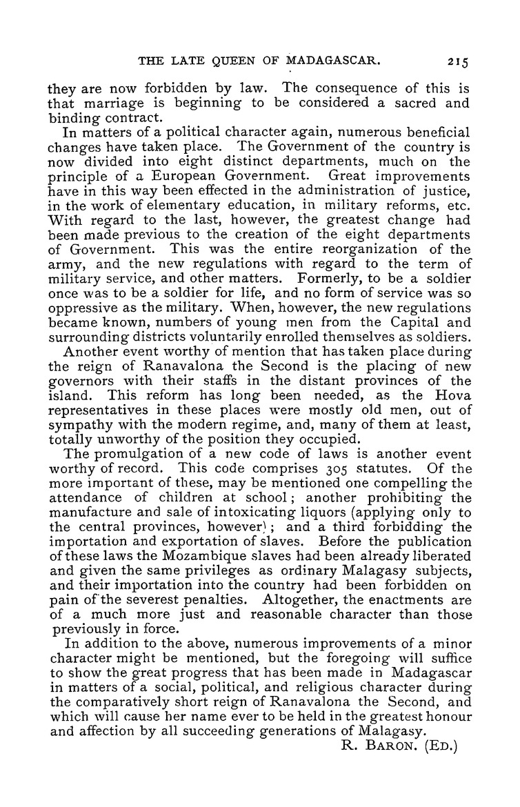 Antananarivo annual and Madagascar magazine - Page 215