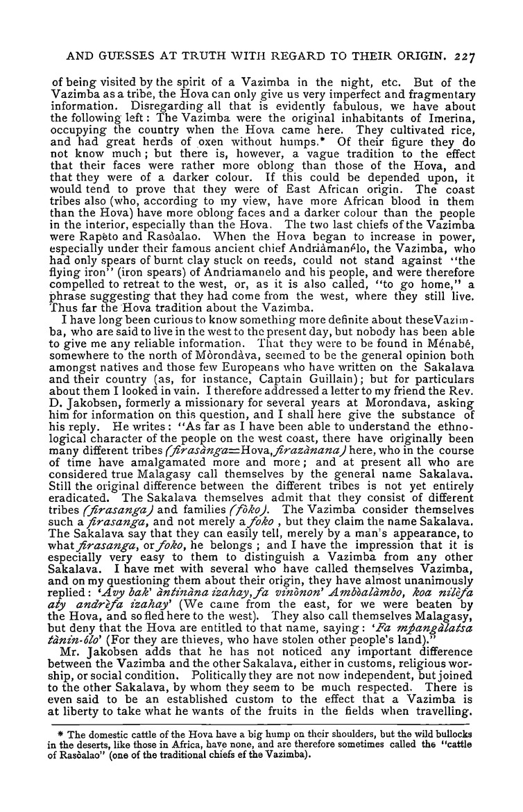 Antananarivo annual and Madagascar magazine - Page 227