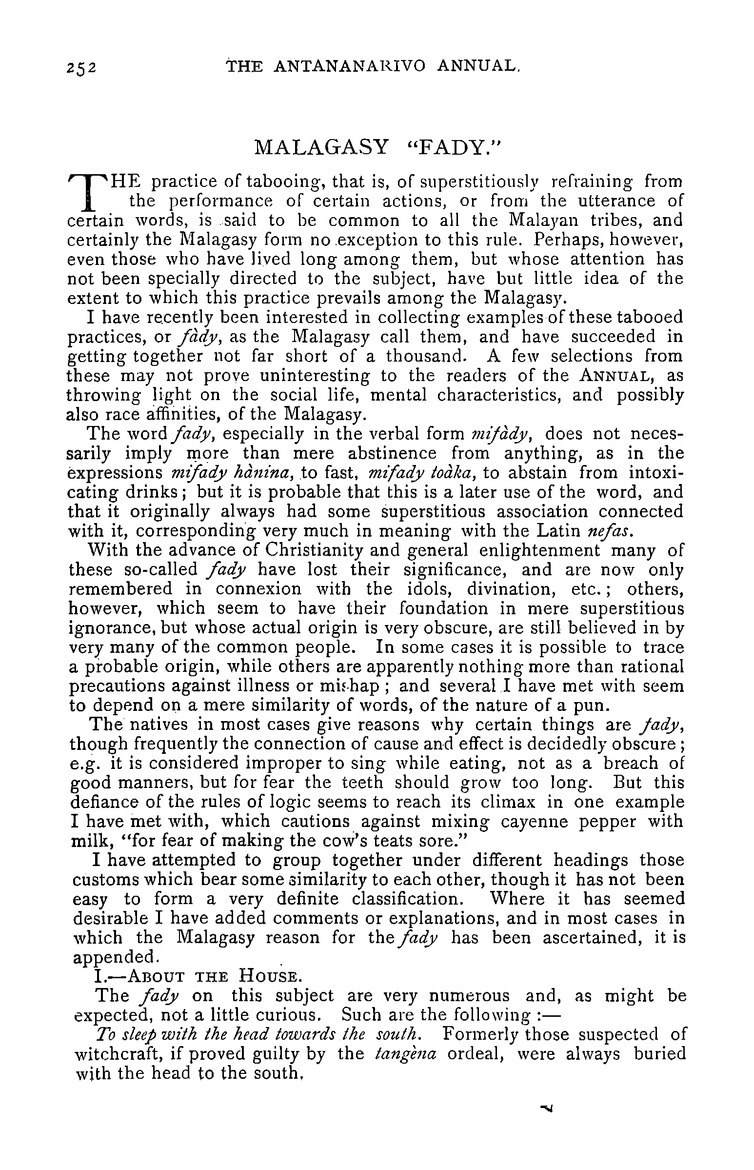 Antananarivo annual and Madagascar magazine - Page 252