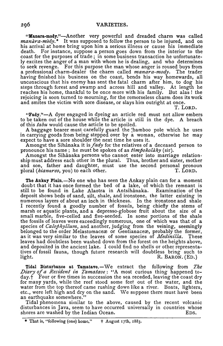 Antananarivo annual and Madagascar magazine - Page 296