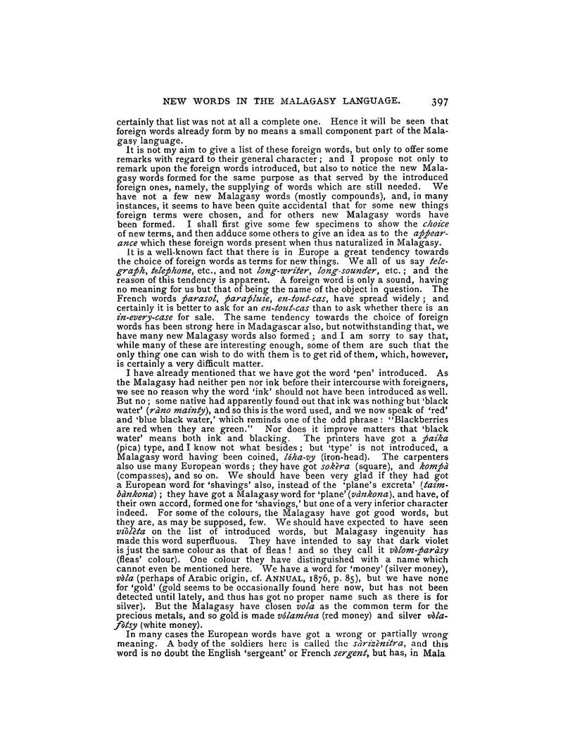 Antananarivo annual and Madagascar magazine - Page 397