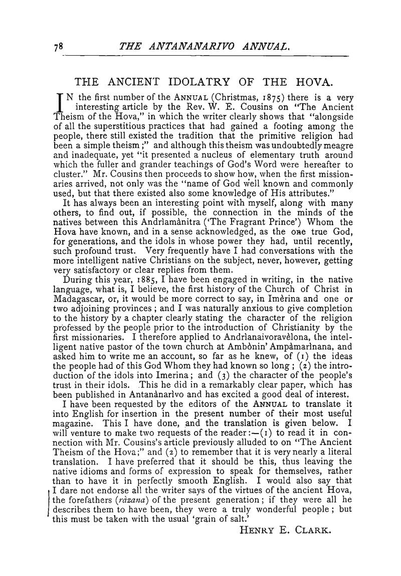 Antananarivo annual and Madagascar magazine - Page 78