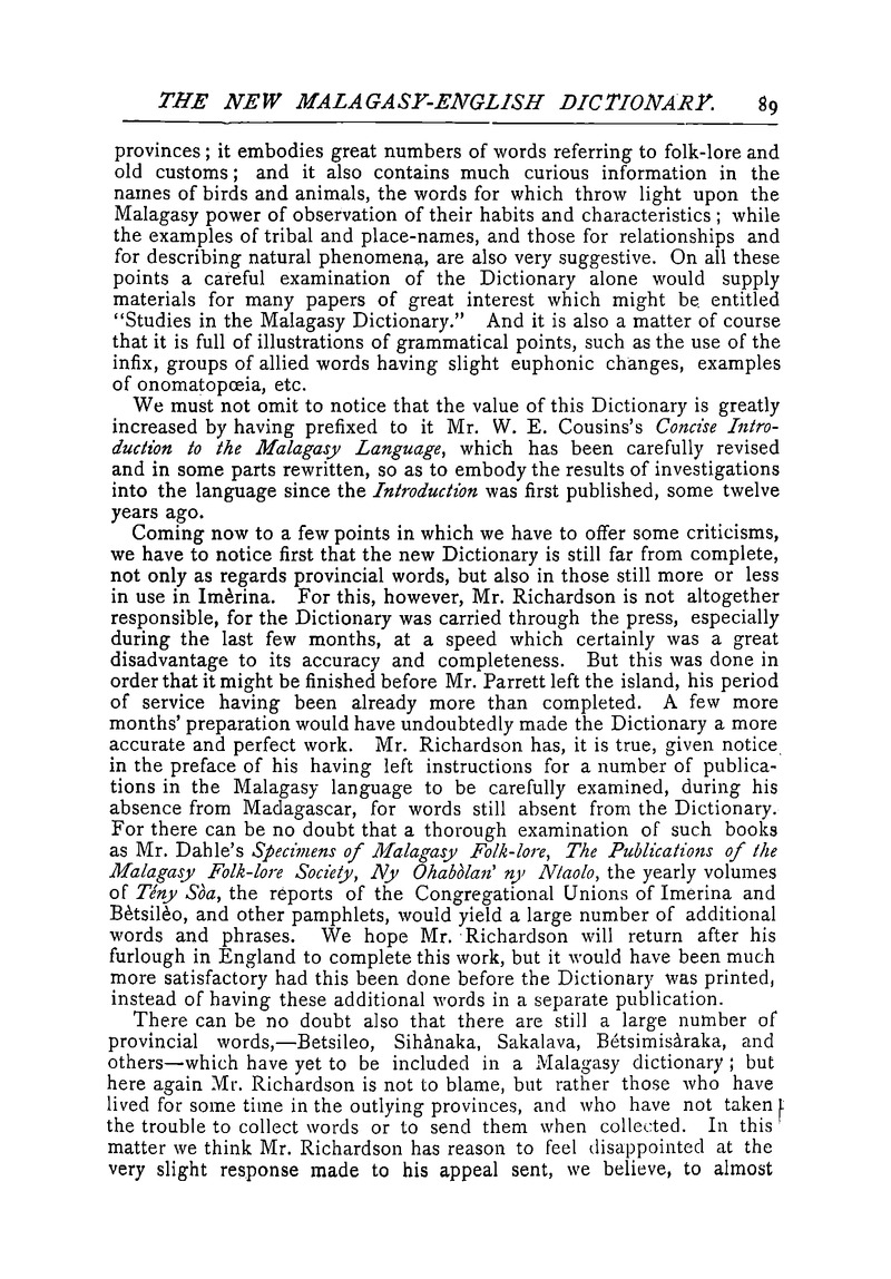 Antananarivo annual and Madagascar magazine - Page 89