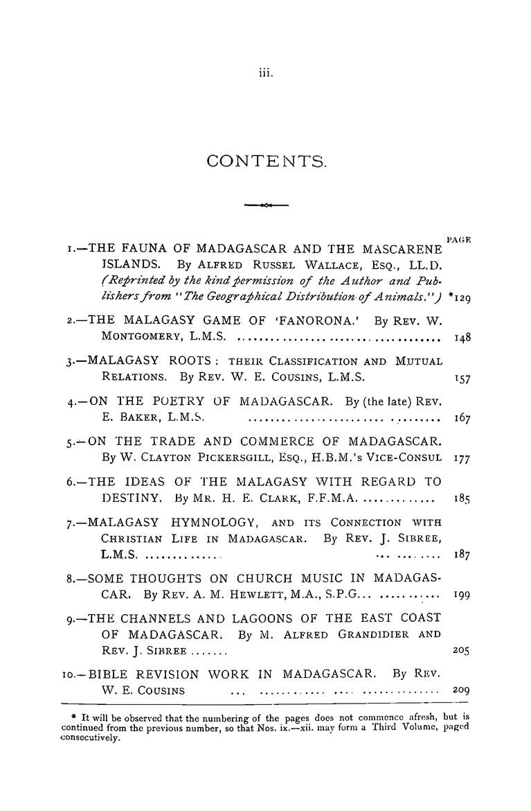 Antananarivo annual and Madagascar magazine - Page iii