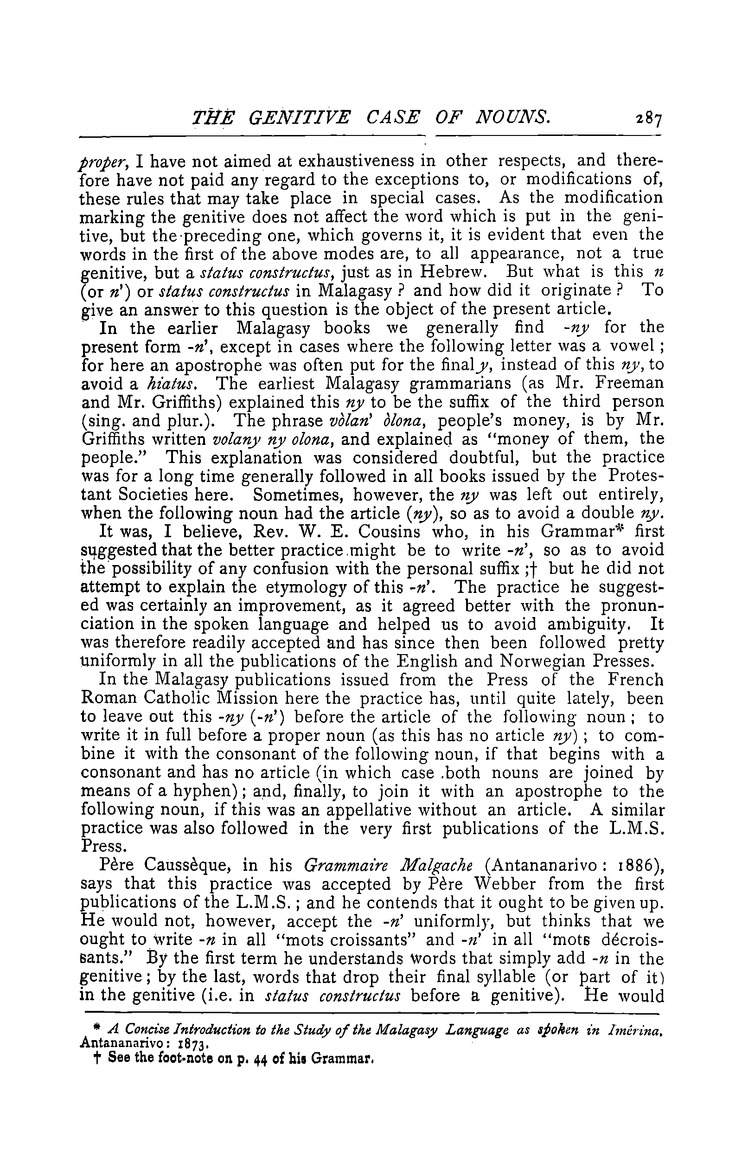 Antananarivo annual and Madagascar magazine - Page 287