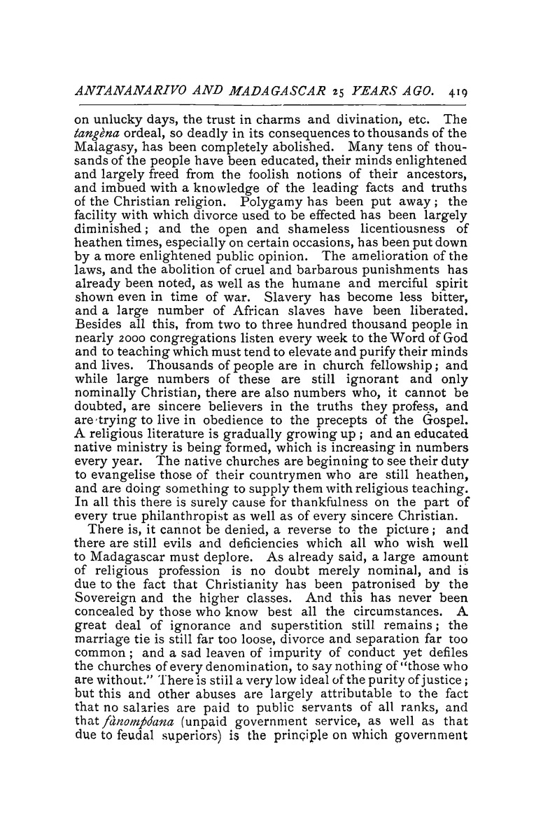 Antananarivo annual and Madagascar magazine - Page 419