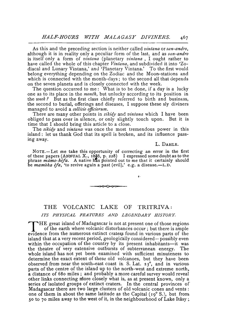 Antananarivo annual and Madagascar magazine - New 467