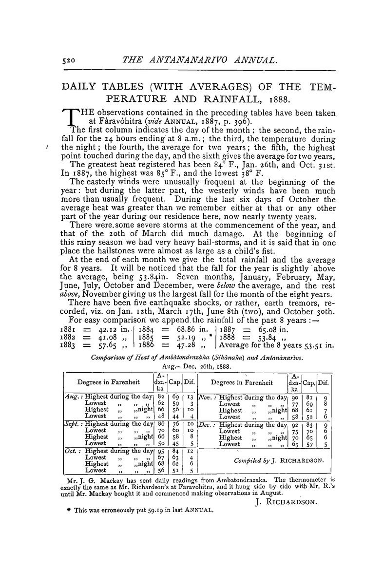 Antananarivo annual and Madagascar magazine - New 520