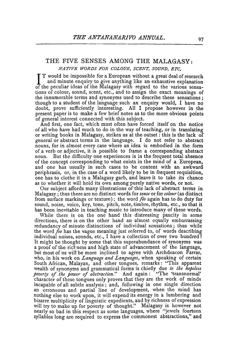 Antananarivo annual and Madagascar magazine - Page 97