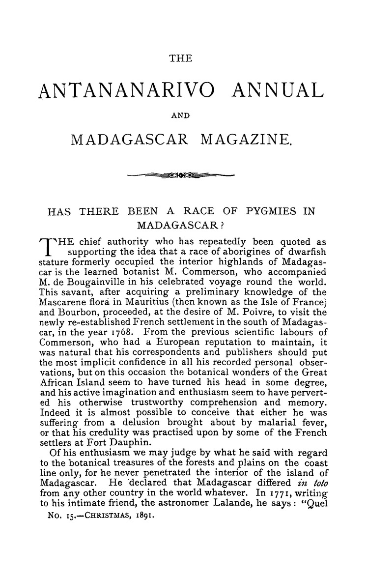 Antananarivo annual and Madagascar magazine - Page 257