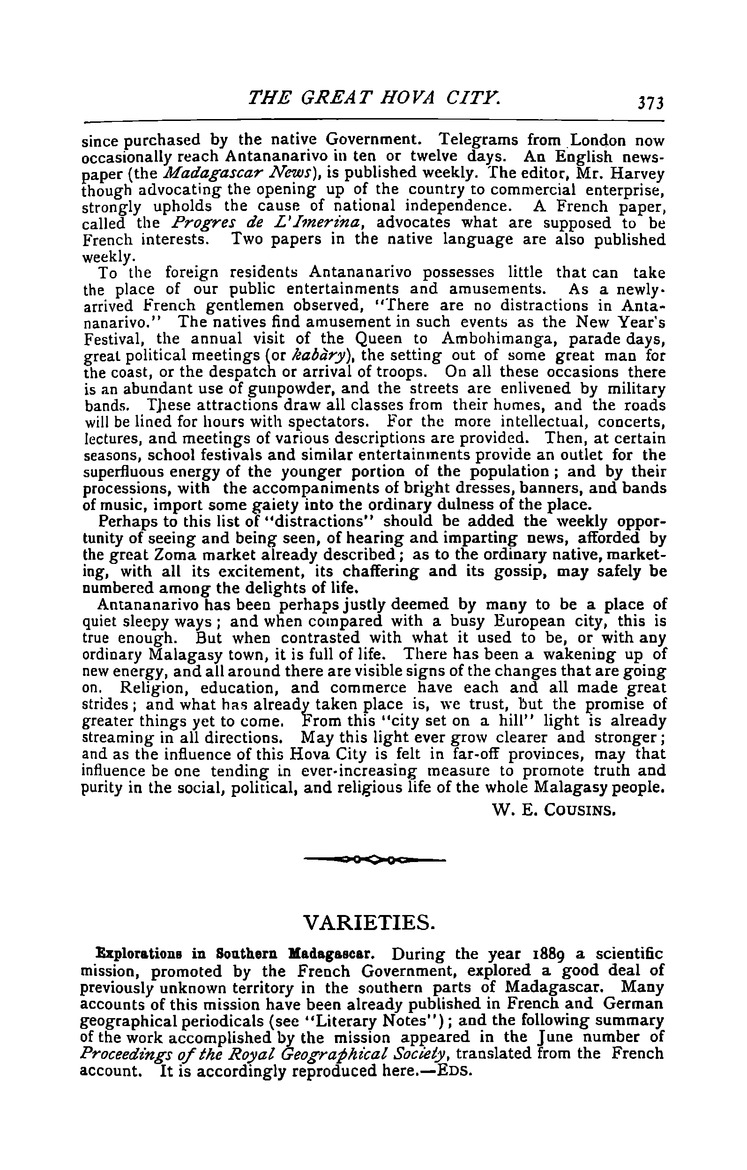 Antananarivo annual and Madagascar magazine - Page 373