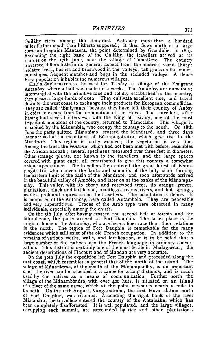 Antananarivo annual and Madagascar magazine - Page 375