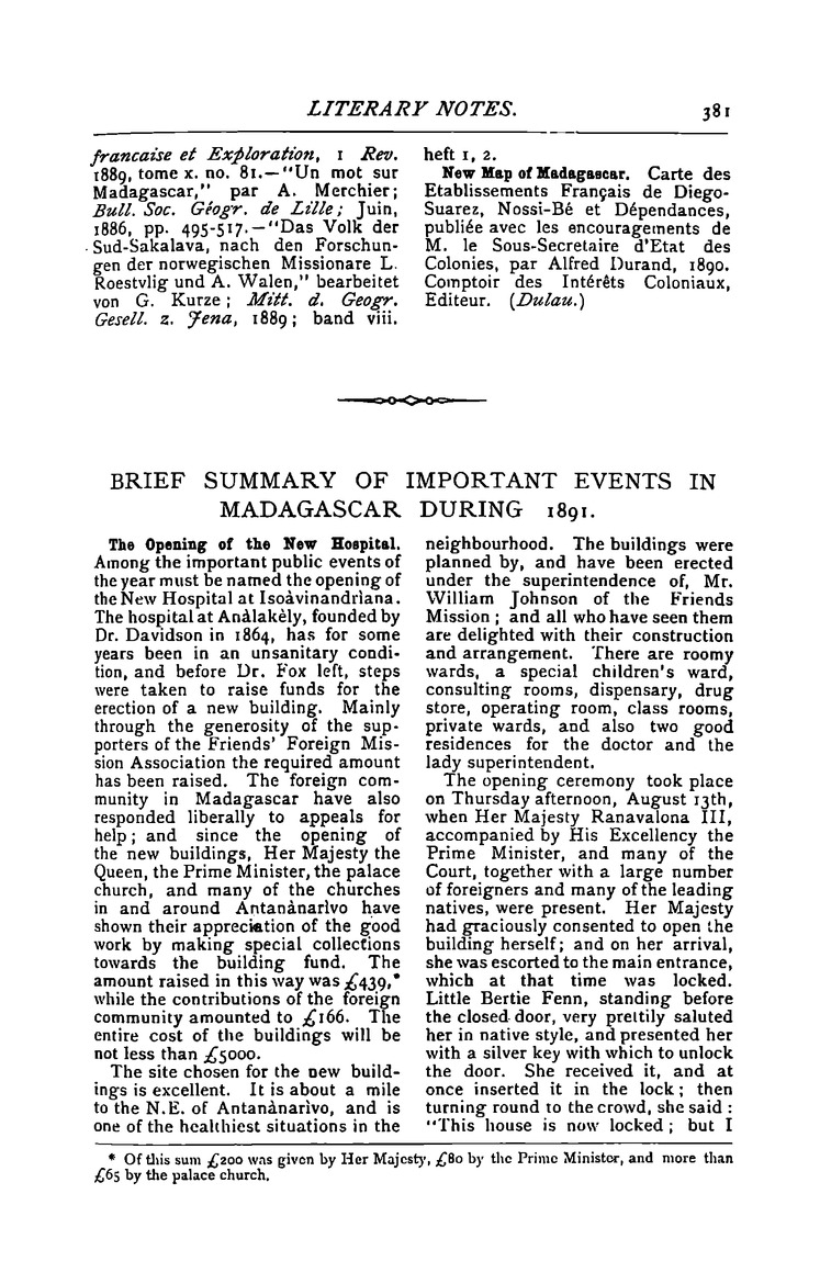 Antananarivo annual and Madagascar magazine - Page 381