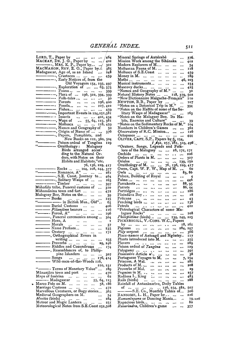 Antananarivo annual and Madagascar magazine - Page 511